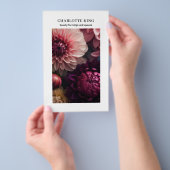 Moderne Blumen Salon Preisliste Flyer (Handgriff)
