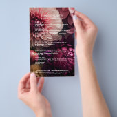 Moderne Blumen-Salon-Preisliste Flyer (Handgriff)