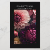 Moderne Blumen-Salon-Preisliste Flyer (Vorne)