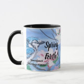 Moderne Blumen ''Spring Forth'' Kunst Tasse (Links)