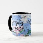 Moderne Blumen ''Spring Forth'' Kunst Tasse (Vorderseite Links)