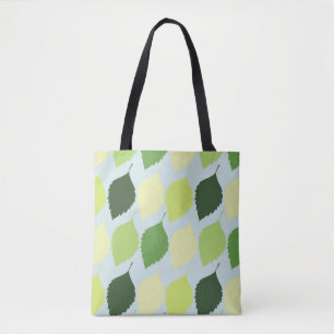 Moderne Blumen- und Blattmuster-Tasche Tasche