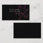 Moderne Blumen Visitenkarte (Vorne/Hinten)