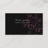Moderne Blumen Visitenkarte (Vorderseite)
