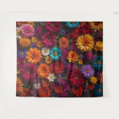 Moderne Blumen-Wandteppich-Kulisse Wandteppich (Vorderseite (Horizontal))