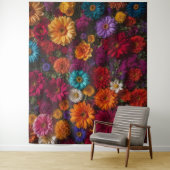 Moderne Blumen-Wandteppich-Kulisse Wandteppich (Beispiel)