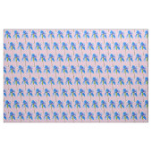 Moderne BlumenAquarellkunst der blauen Iris Stoff (Yard (91,4 cm))