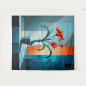 Moderne Blumenarchitektur Wandteppich (Vorderseite (Horizontal))