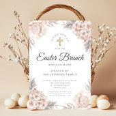 Moderne Blumenbäume Religiöse Osterfeier Einladung