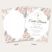 Moderne Blumenbäume Religiöse Osterfeier Einladung