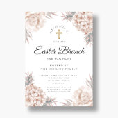 Moderne Blumenbäume Religiöse Osterfeier Einladung