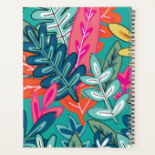 Moderne Blumenbedeckung Wochen und Monat Planer (Rückseite)