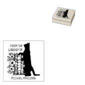 Moderne Blumenbibliothek Gummistempel (Stempel)