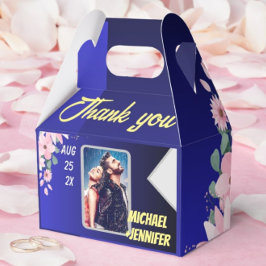 Moderne Blumenblauer Himmel Maßgeschneidertes Foto Geschenkschachtel