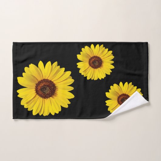 Moderne Blumenblumen Badehandtuch Set (Handtuch)