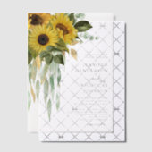 Moderne Blumenblumen Hochzeit Pergament Einladungen (Versetzt (Einladung))