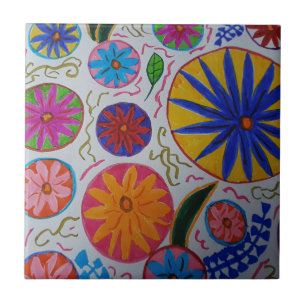 Moderne Blumenceramikfliese Fliese