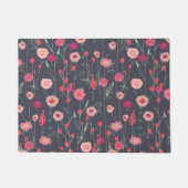 Moderne Blumendarme Fußmatte (Vorderseite)