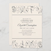 Moderne Blumendenkmäler-Feier Einladung (Vorne/Hinten)