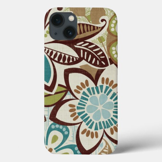 Moderne Blumendesigns Case-Mate iPhone Hülle (Rückseite)