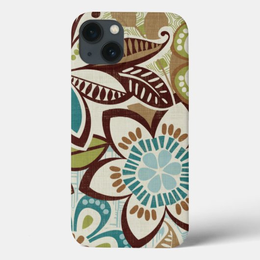 Moderne Blumendesigns Case-Mate iPhone Hülle (Rückseite)