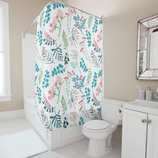 Moderne Blumendrucke Duschvorhang (Beispiel)