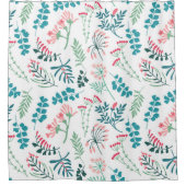 Moderne Blumendrucke Duschvorhang (Vorderseite)