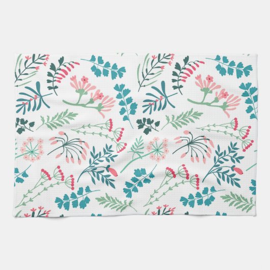 Moderne Blumendrucke Geschirrtuch (Horizontal)