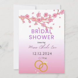 Moderne Blumendusche Einladung