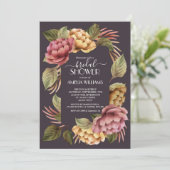 Moderne Blumendusche Einladungen (Stehend Vorderseite)