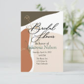 Moderne Blumeneinladung Einladung (Stehend Vorderseite)