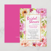 Moderne Blumeneinladung Einladung (Vorne/Hinten)