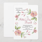 Moderne Blumeneinladung Einladung (Vorne/Hinten)