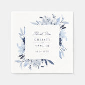 Moderne Blumenfarbe Personalisiert Serviette (Vorderseite)