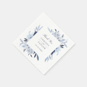 Moderne Blumenfarbe Personalisiert Serviette (Ecke)