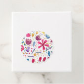 Moderne Blumenfarben-Liebesmarken Geschenkanhänger (Beispiel)