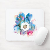 Moderne, blumenfarbene Aquarellfarben, handgezeich Mousepad (Mit Mouse)