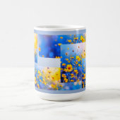 Moderne Blumenfelder Kaffeetasse (Mittel)