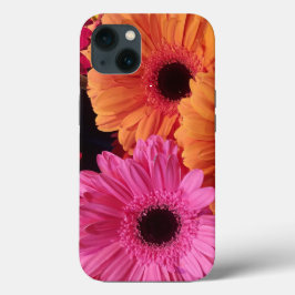 Moderne Blumenfotografie Pink und Orange Gerber Case-Mate iPhone Hülle