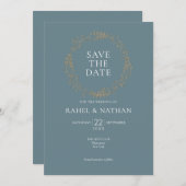 Moderne Blumengarten | SAVE THE DATE Einladung (Vorne/Hinten)