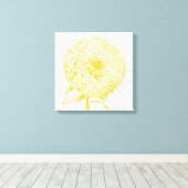 Moderne, blumengedehnte Leinwand (Insitu (Holzboden))