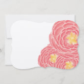 Moderne blumengeschichtliche Hochzeitseinladungen Einladung (Rückseite)