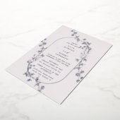 Moderne blumengeschmückte Einladung (Gedreht)