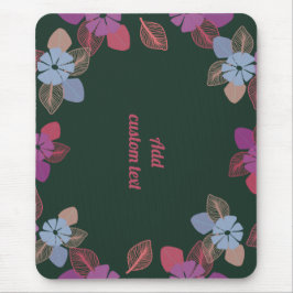 Moderne, blumengeschmückte Einrichtung Mousepad