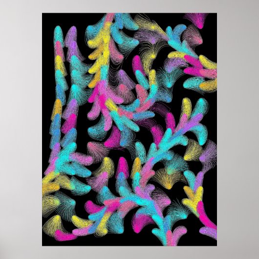 Moderne Blumengestaltung Poster (Vorne)