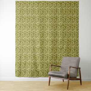 Moderne Blumengestaltung: Weiße Doldenblüten Wandteppich