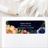 Moderne Blumenglanz Chic Abend Party Einladung (Insitu)