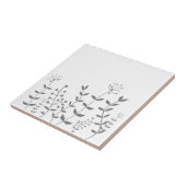 Moderne, blumengraue und weiße Keramik Fliese (Seite)