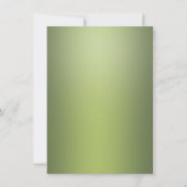 Moderne Blumengrün Bridal Dusche Einladung (Rückseite)