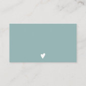 Moderne Blumengrün Wasserfarben Ordnung Vielen Dan Visitenkarte (Rückseite)